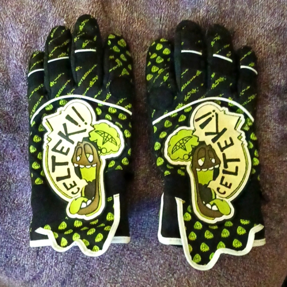 Gore Tek green gloves
